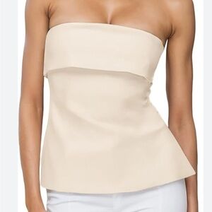 Emerson Lang Strapless White Top